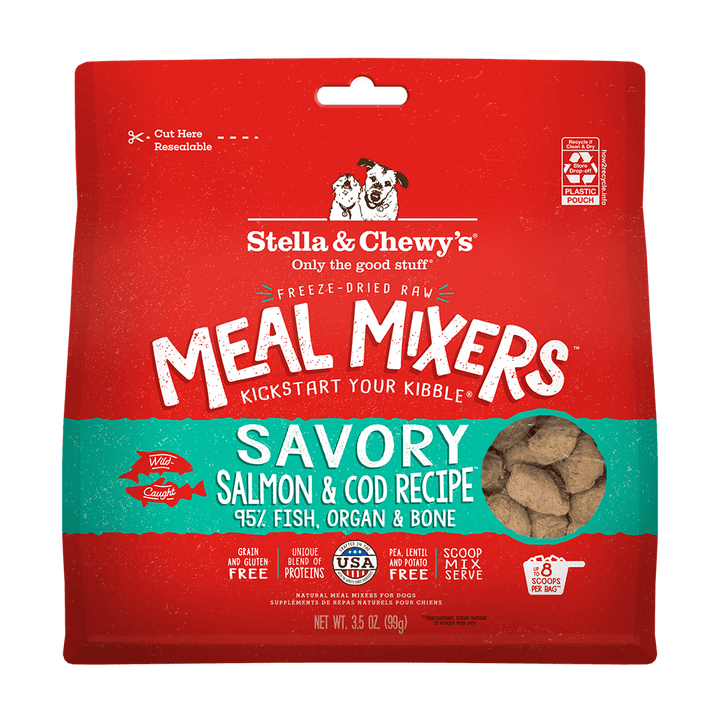 Freeze-Dried Raw Meal Mixers for Dogs - Savory Salmon & Cod (8 oz)