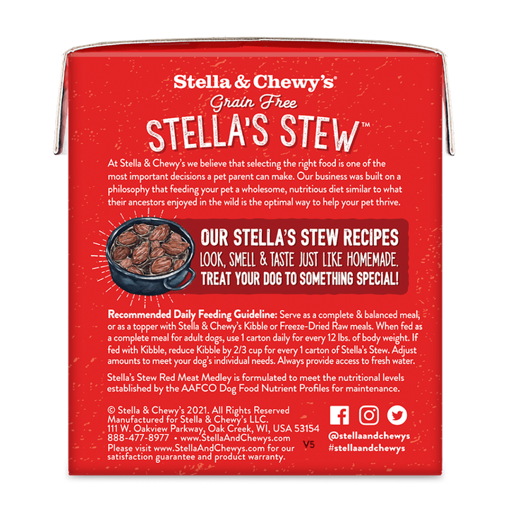 Grain-Free Stella's Stew - Red Meat Medley - Wet Food for Dogs (11 oz)