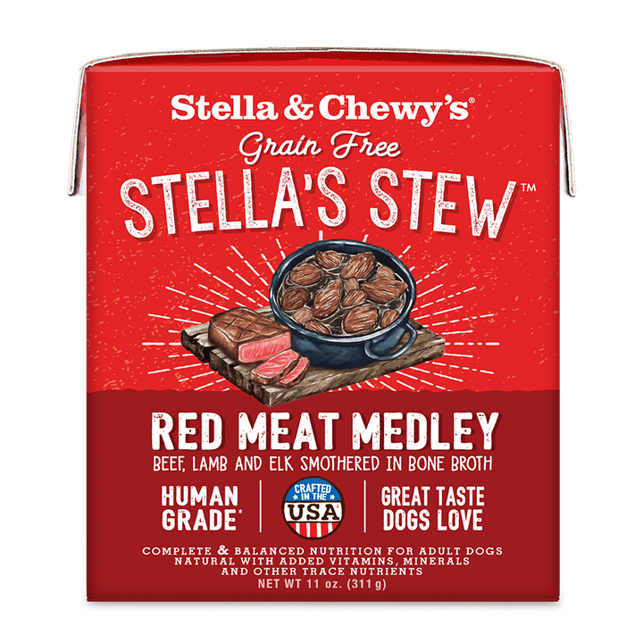 Grain-Free Stella's Stew - Red Meat Medley - Wet Food for Dogs (11 oz)