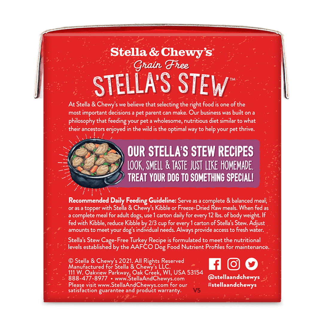 Grain-Free Stella's Stew - Cage-Free Turkey Recipe - Wet Food for Dogs (11 oz)