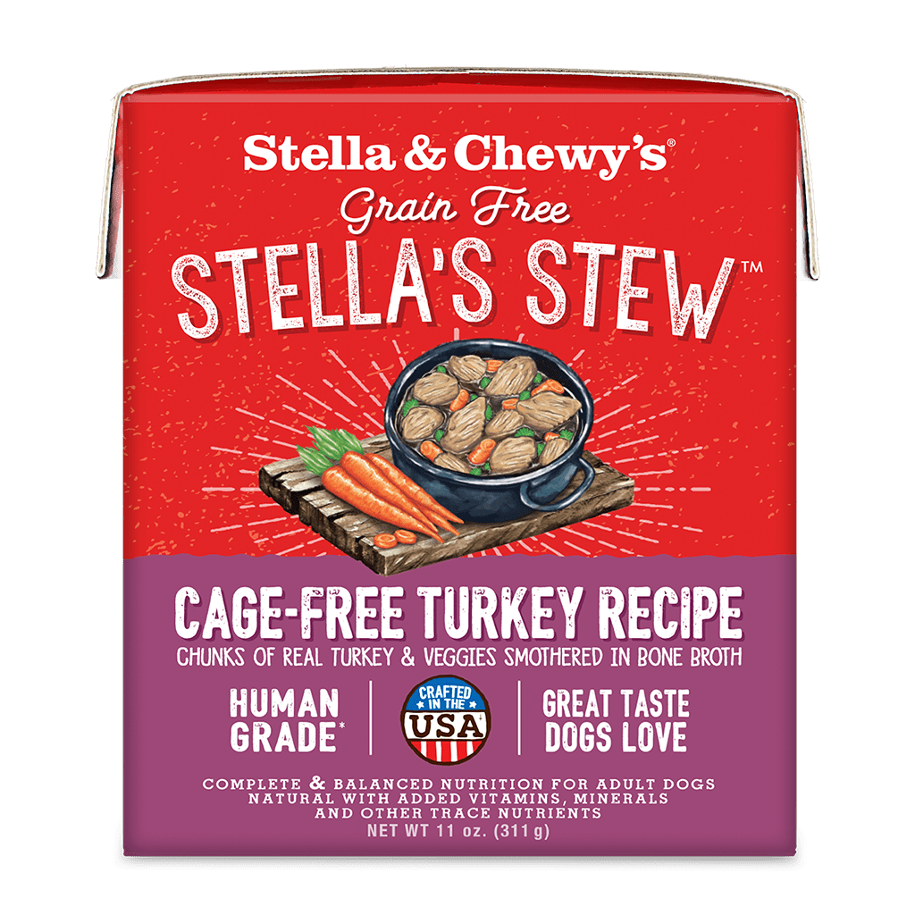 Grain-Free Stella's Stew - Cage-Free Turkey Recipe - Wet Food for Dogs (11 oz)