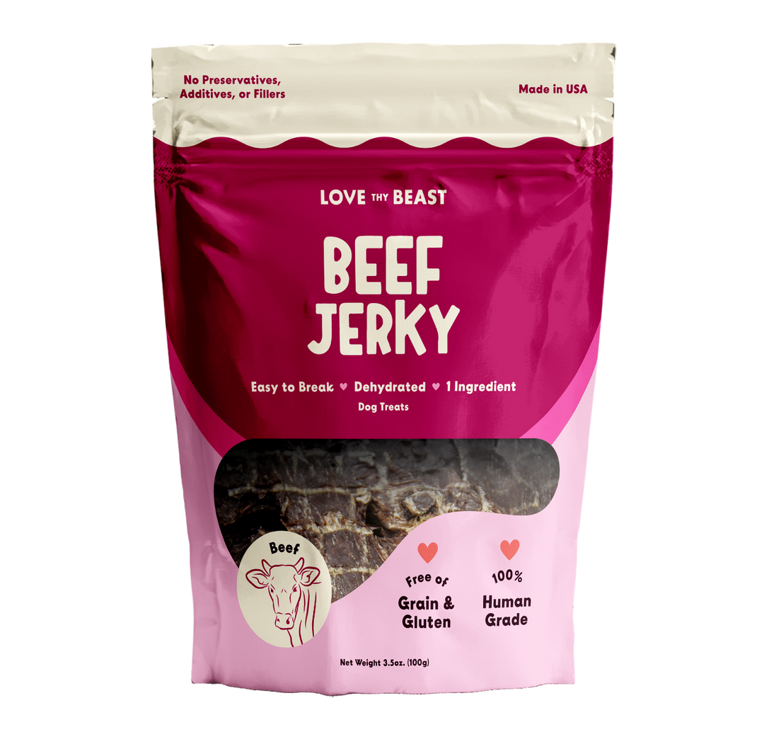 Beef Jerky Dog Treats, 3.5-oz bag