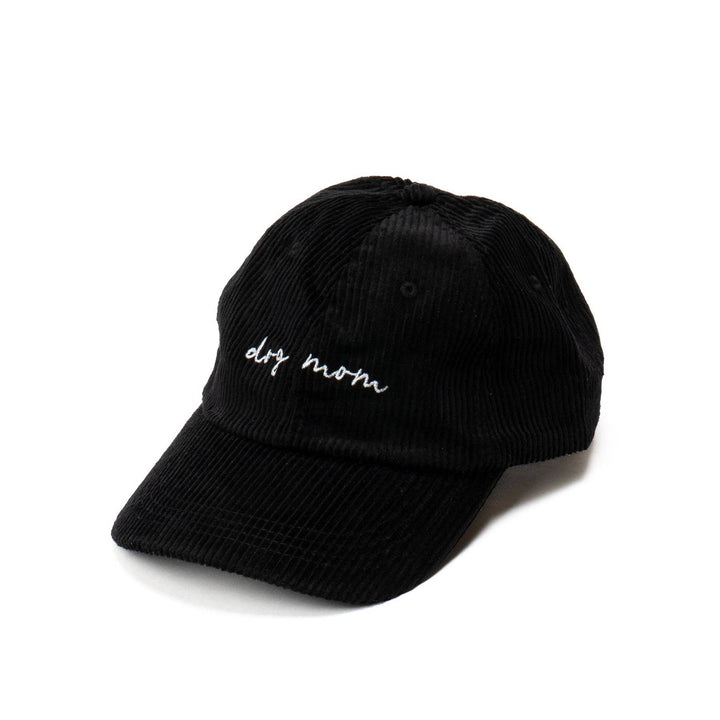 Black Corduroy Dog Mom Hat