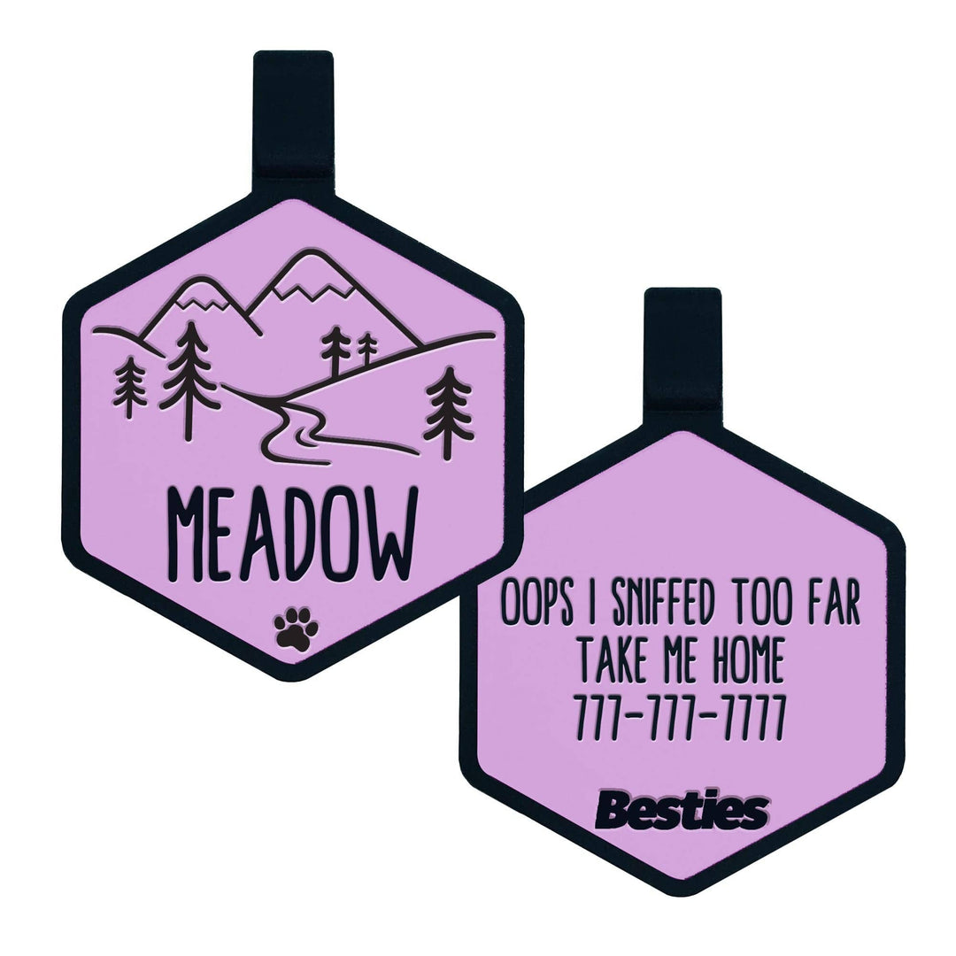 Mountain Adventure Silicone Dog ID Tag