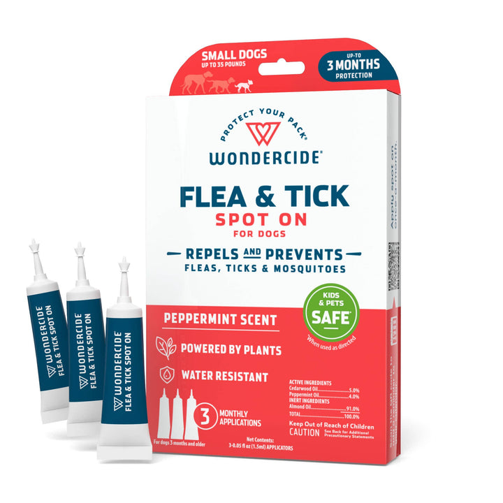 Flea & Tick Spot On for Dogs + Cats with Natural Essential Oils