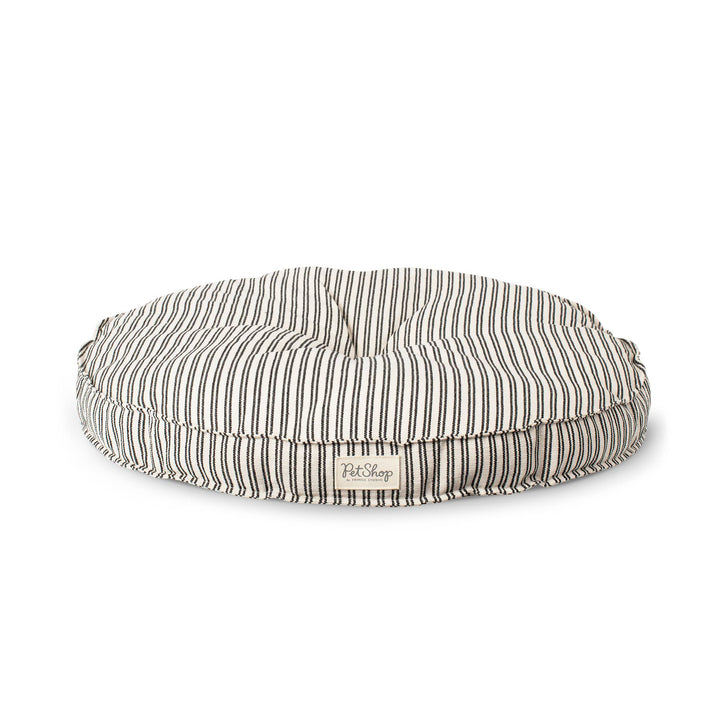 Yarn Dye Striped Round Pet Bed