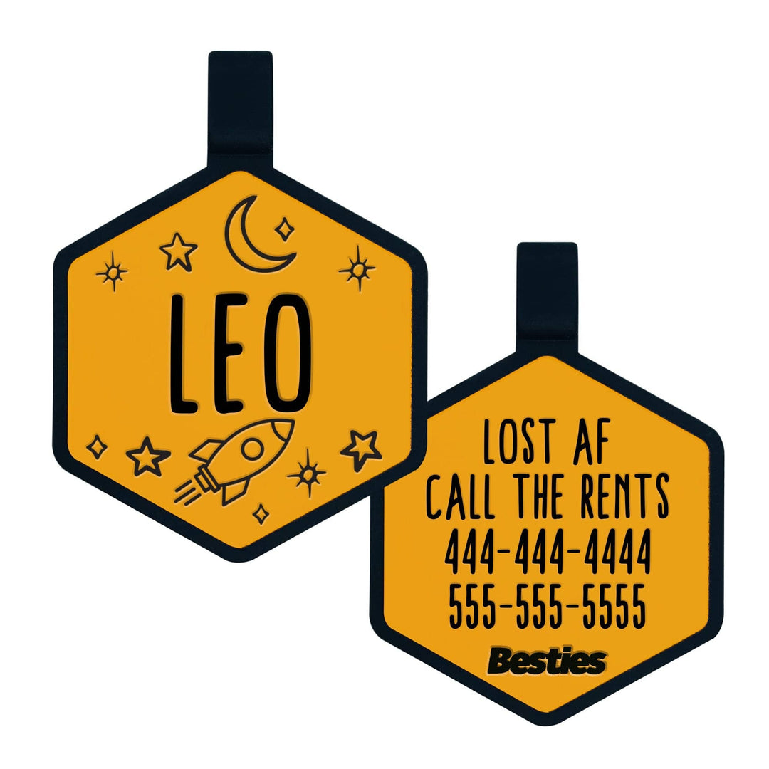 Space Cadet Silicone Dog ID Tag
