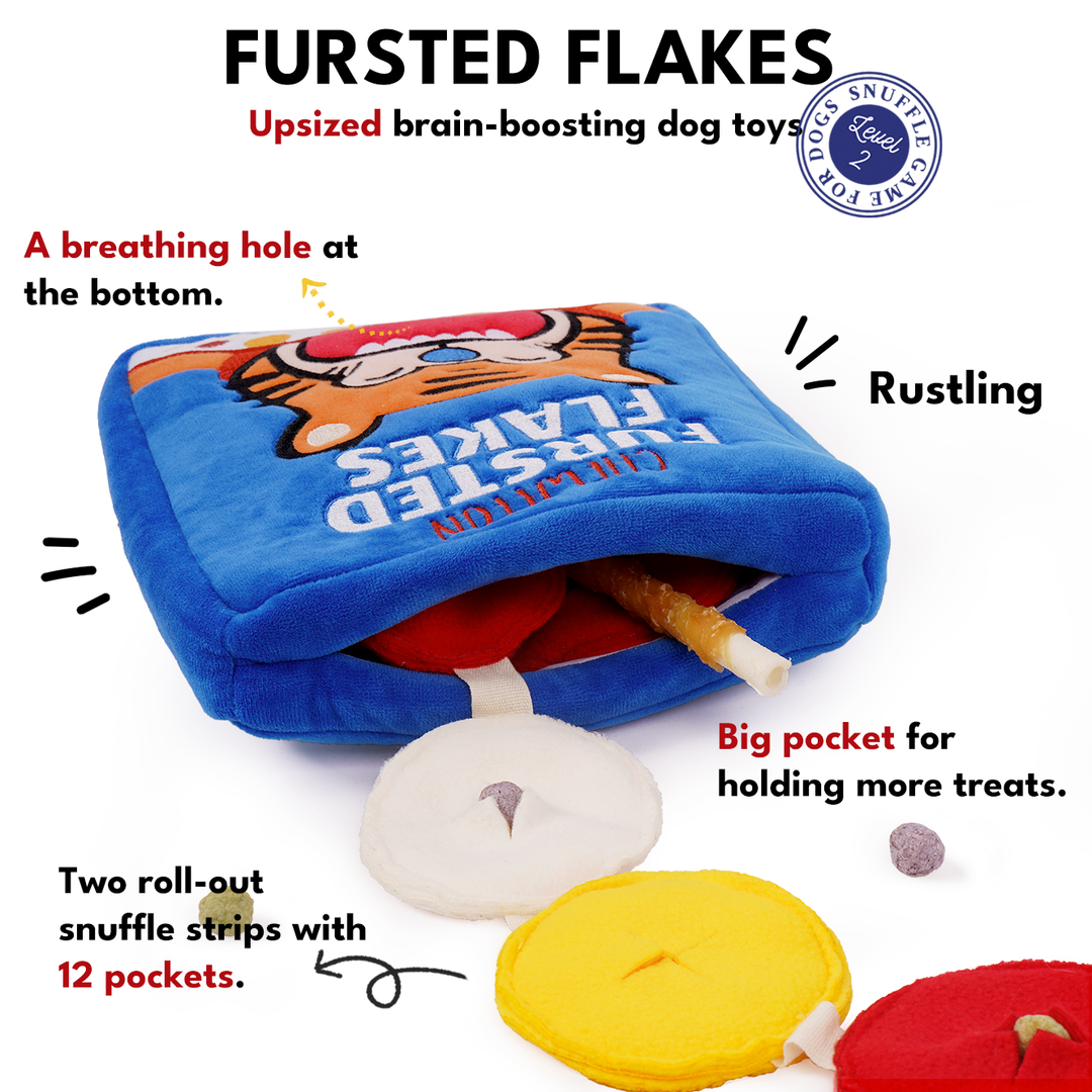 CHEWFFON Frosted Flakes Interactive Cereal Dog Puzzle Toy