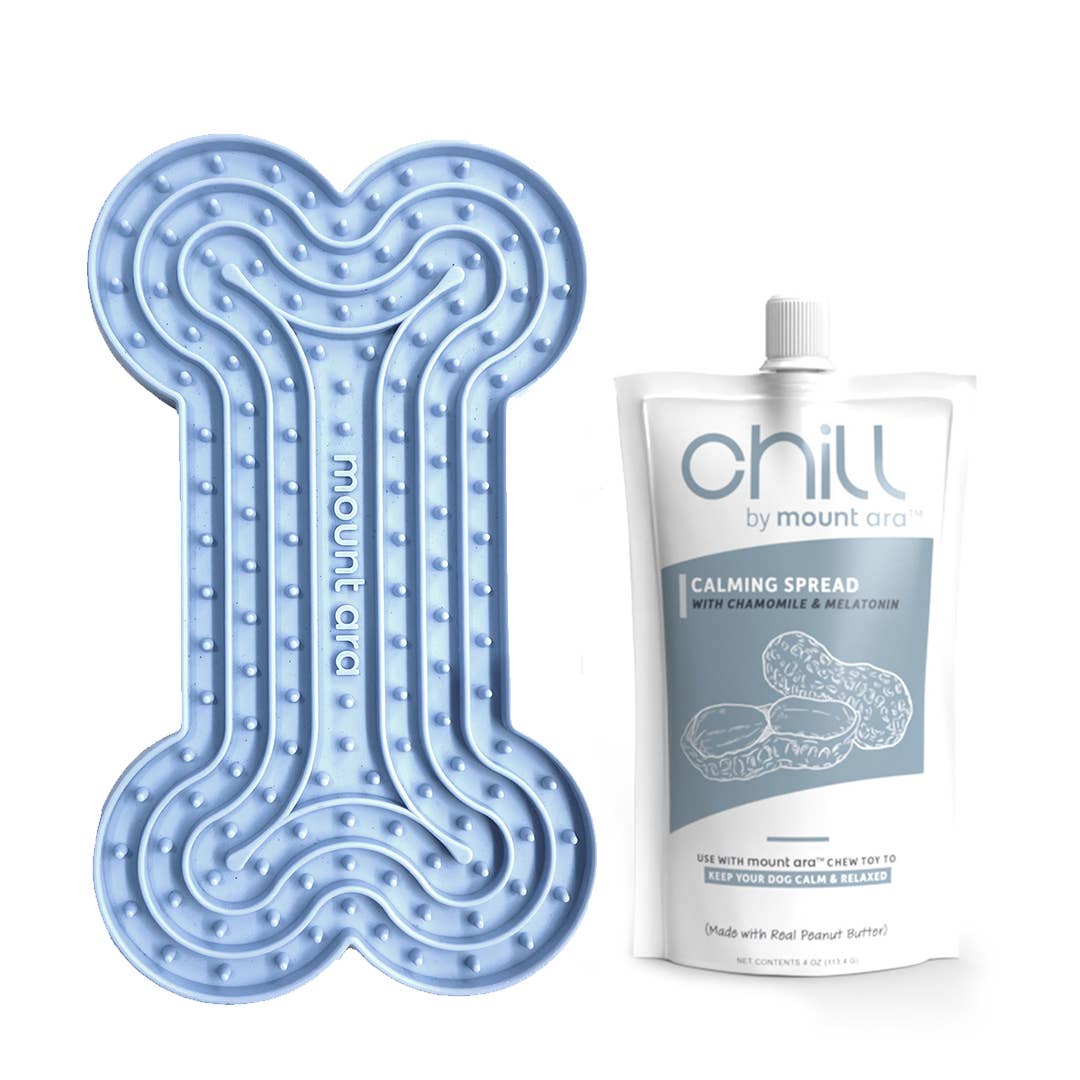 Chill Lick Mat Kit With Calming Melatonin Peanut Butter