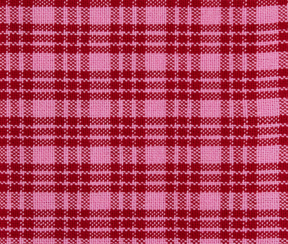 HTH x TFD Katherine Plaid Valentine Lady Dog Bow