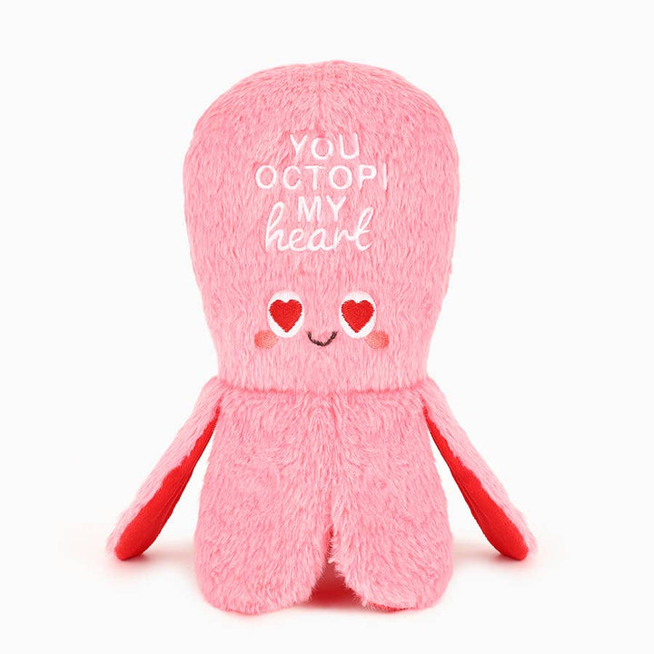 Woof Love You Octopi My Heart Plush Toy