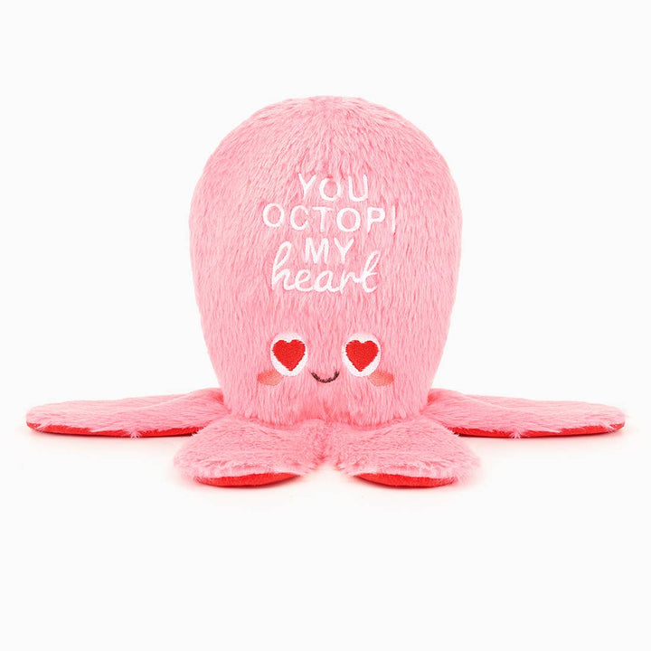 Woof Love You Octopi My Heart Plush Toy