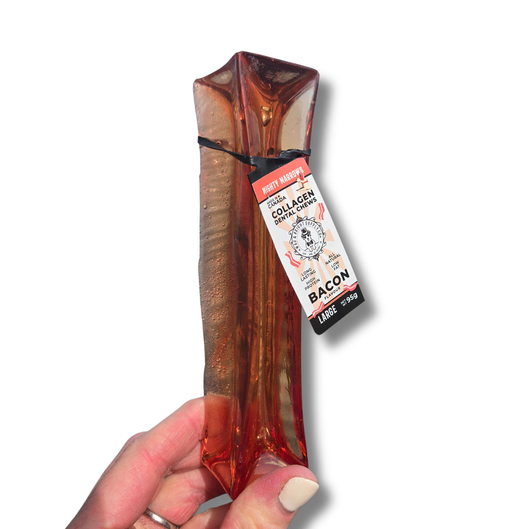 Mighty Marrows Collagen Dental Chew - Bacon