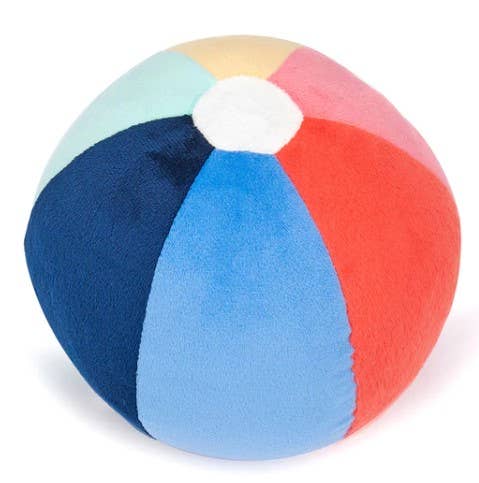 Beach Ball 3" Small Plush Dog Squeak Toy