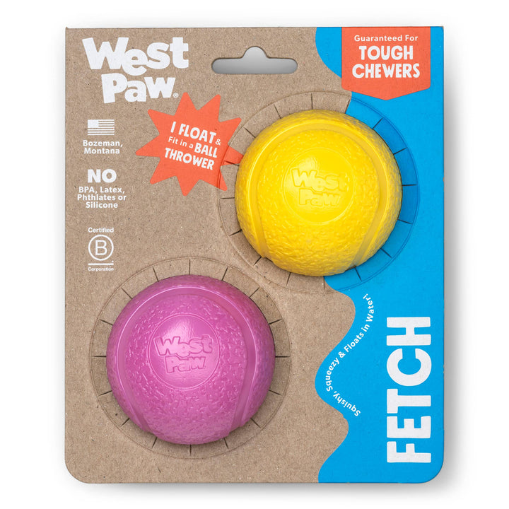 Boundr® 2-Pack Dog Toy Ball for Play, Chew, and Fetch