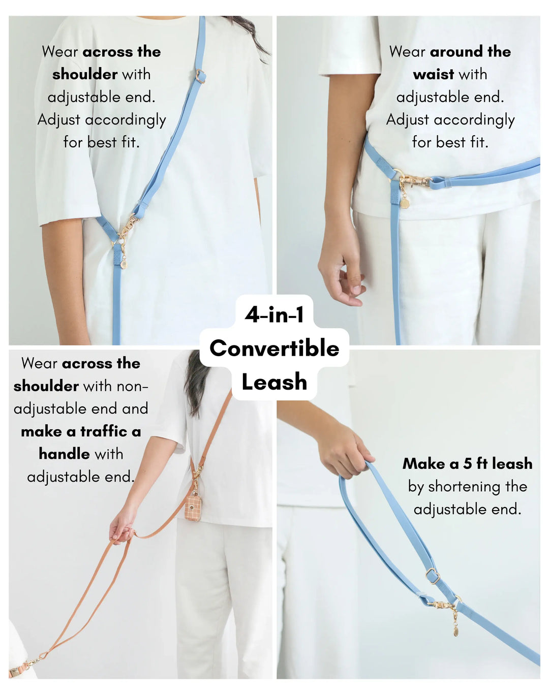 4-in-1 Hands-Free Convertible Cloud Leash