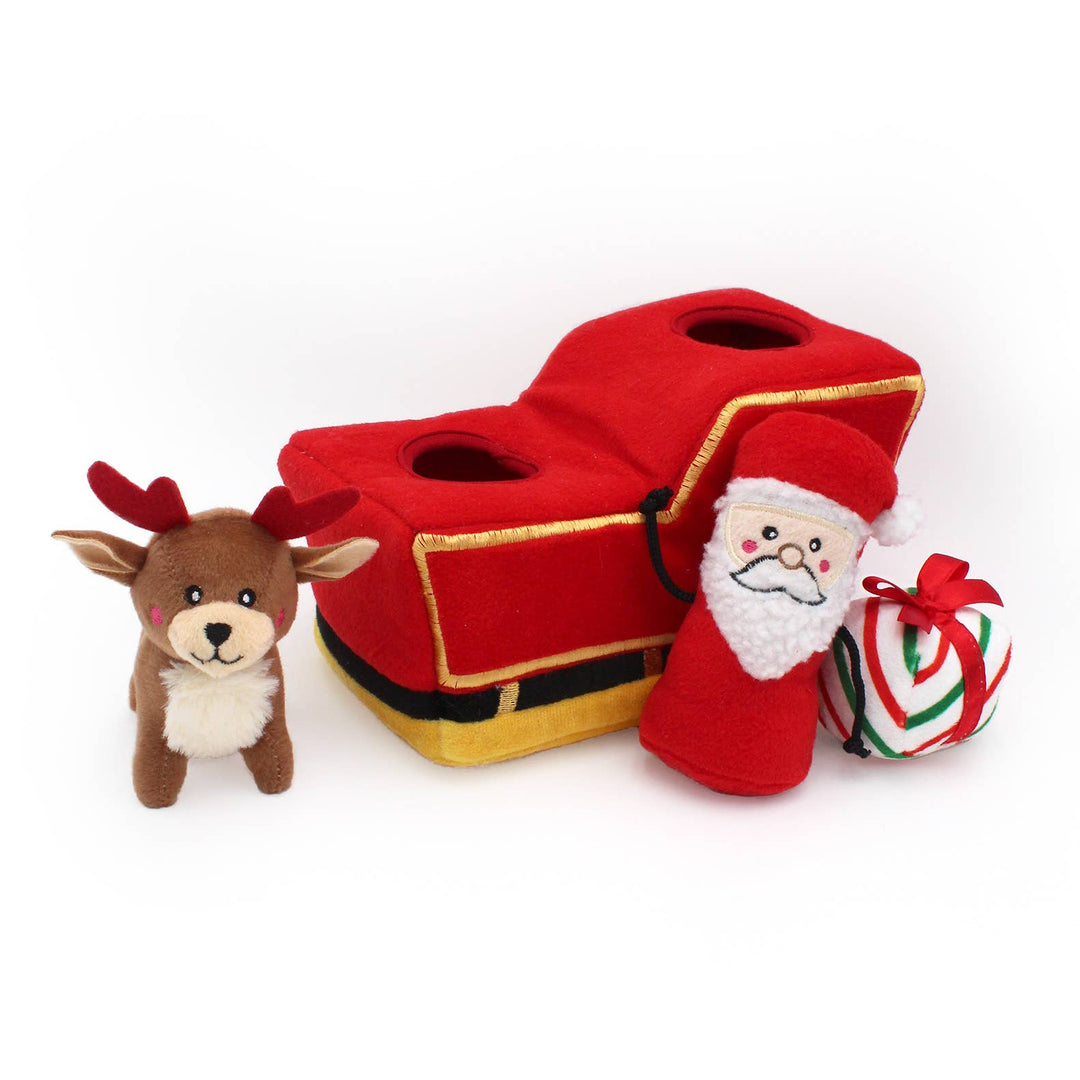 Santa's Sleigh - Plush Burrow Toy