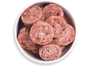 BARKIN' BEEF RECIPE PATTIES - Raw Frozen Dog Food