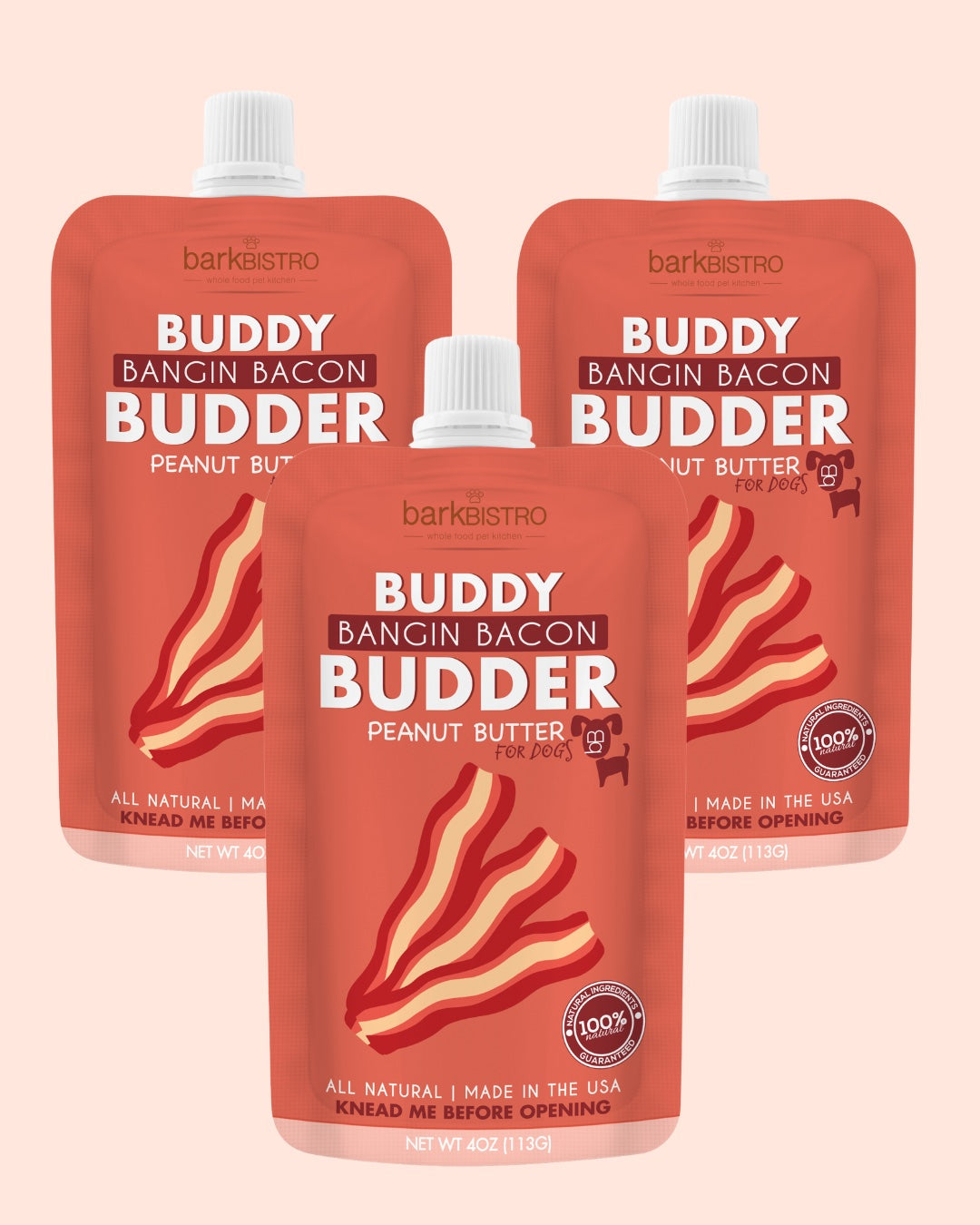 Dog Peanut Butter - Squeeze Pack (4 oz)