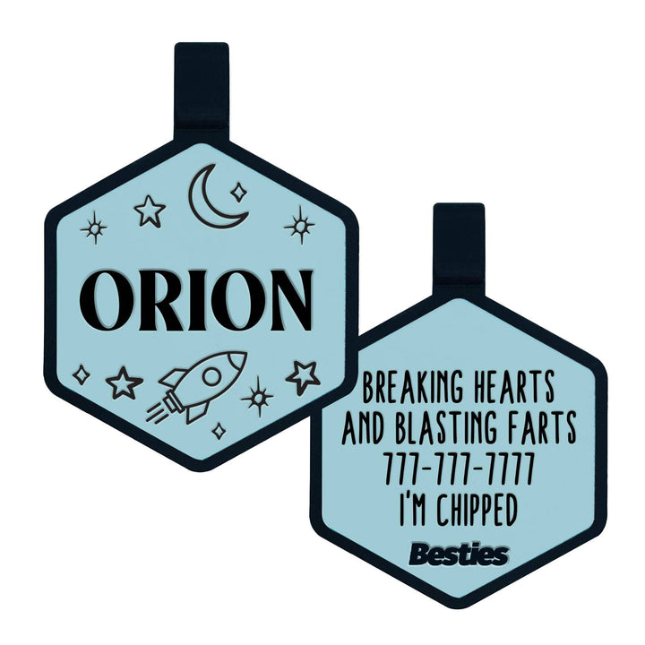 Space Cadet Silicone Dog ID Tag