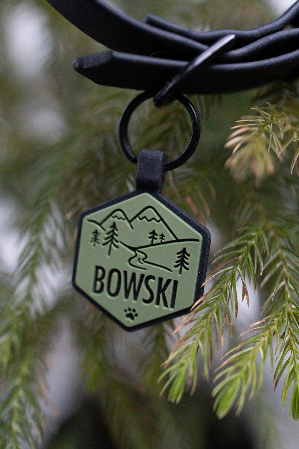 Mountain Adventure Silicone Dog ID Tag