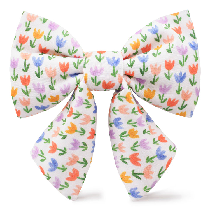Tulip Garden Lady Dog Bow