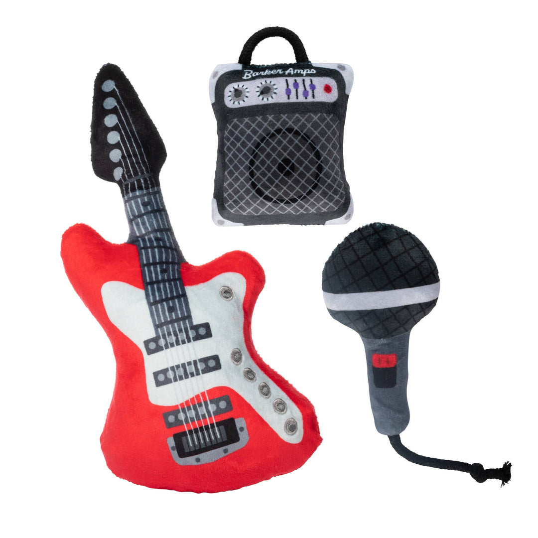 READY TO ROCK 3 PIECE MULTI PACK DOG TOY SET