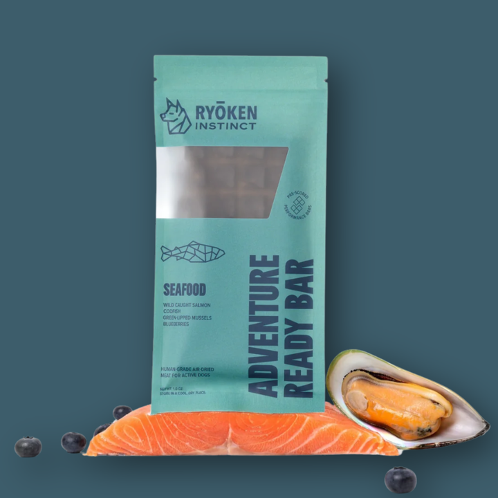 Seafood Treat & Snack Bar for Active Dogs -Energy & Recovery