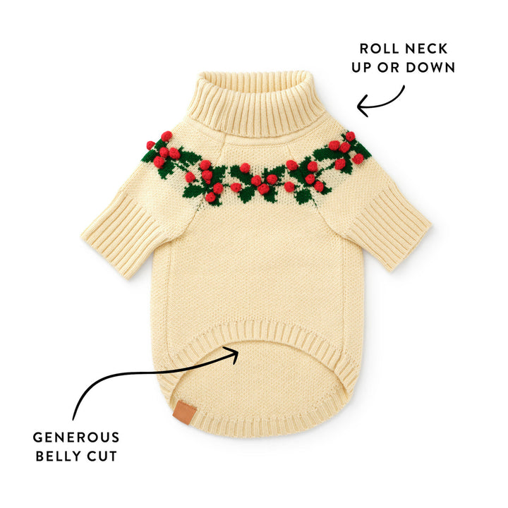 Holly Bobble Holiday Sweater