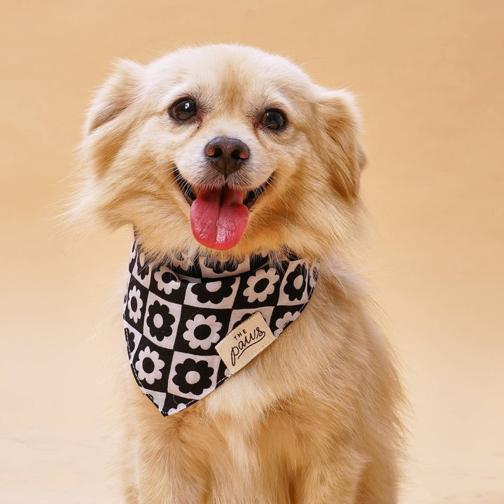 Floral Checkered Bandana