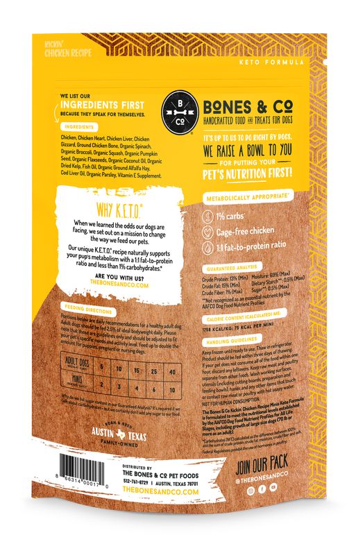 Bones & Co Frozen Raw Food for Dogs