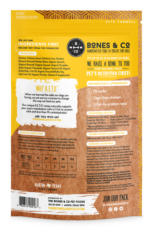 Bones & Co Frozen Raw Food for Dogs