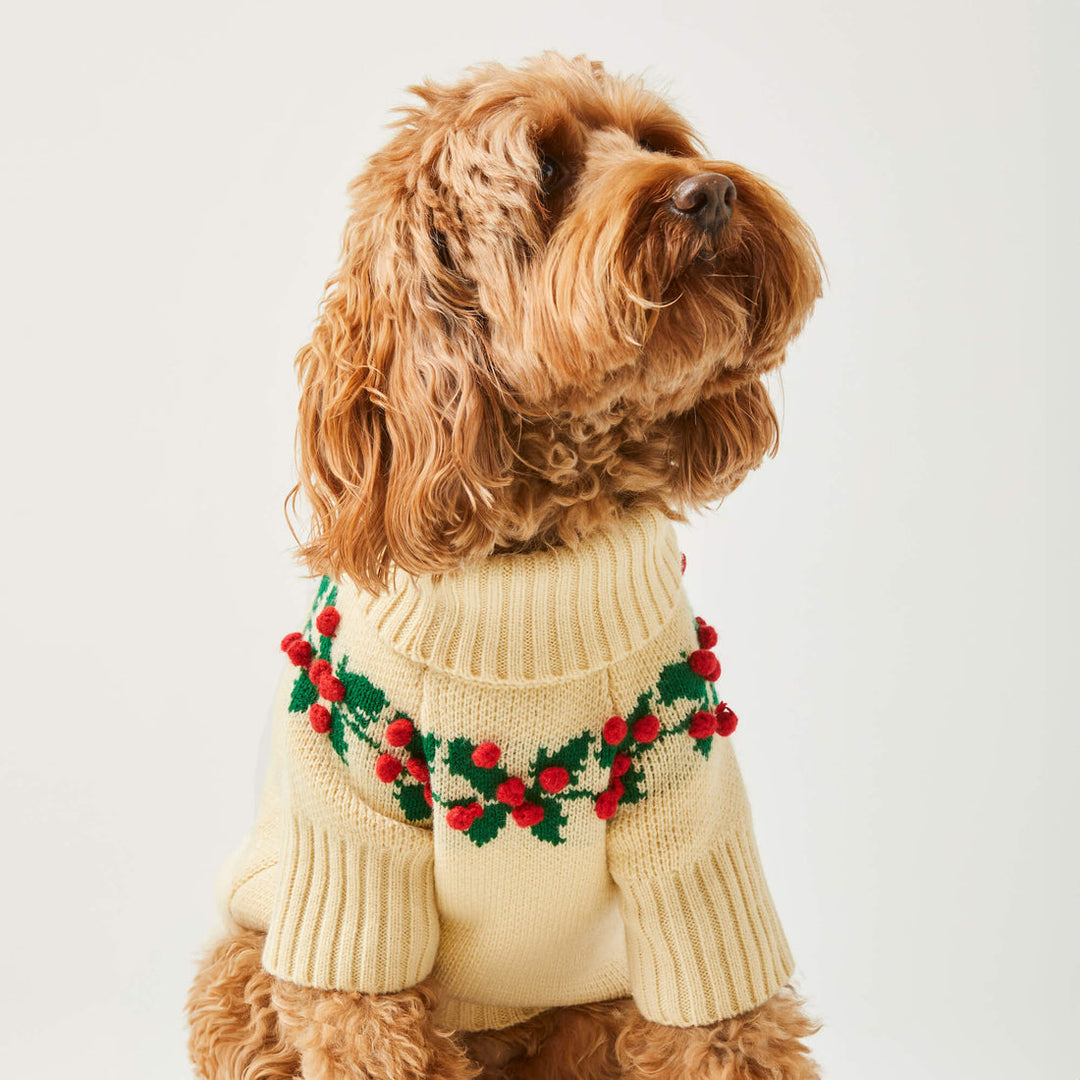 Holly Bobble Holiday Sweater