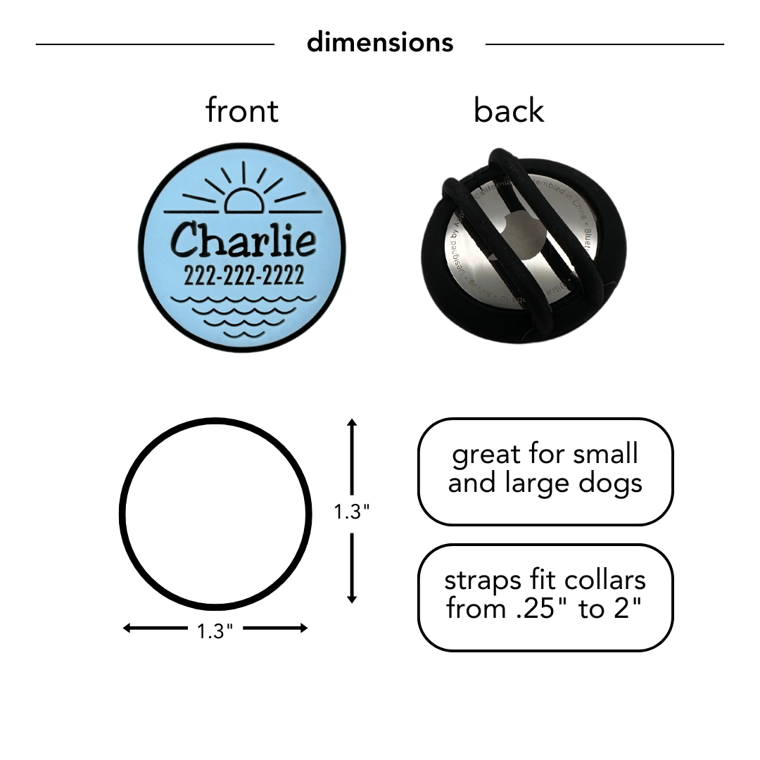 Slide-On AirTag Holder Pet ID Tag | Design Your Own