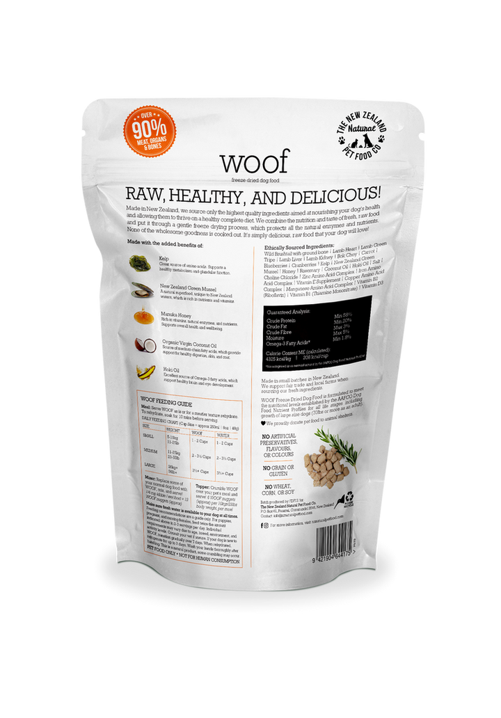 WOOF Freeze-Dried Dog Food - Brushtail Recipe