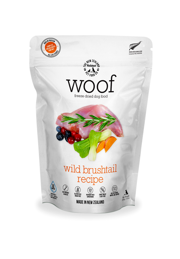 WOOF Freeze-Dried Dog Food - Brushtail Recipe