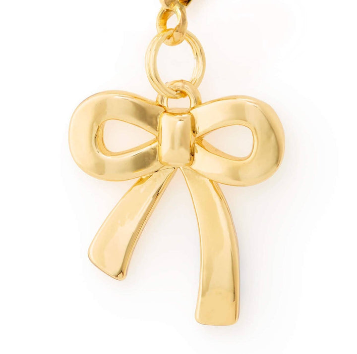 Gold Bow Collar Charm