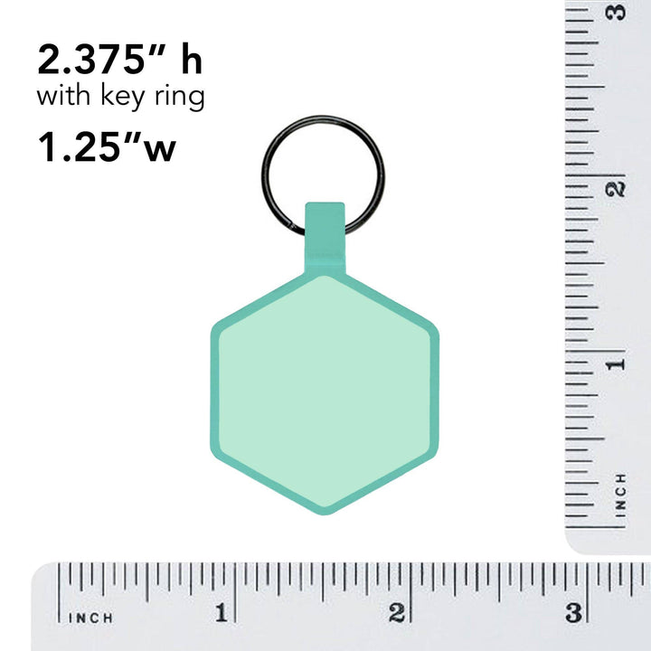 Caribbean Green Silicone ID Tag
