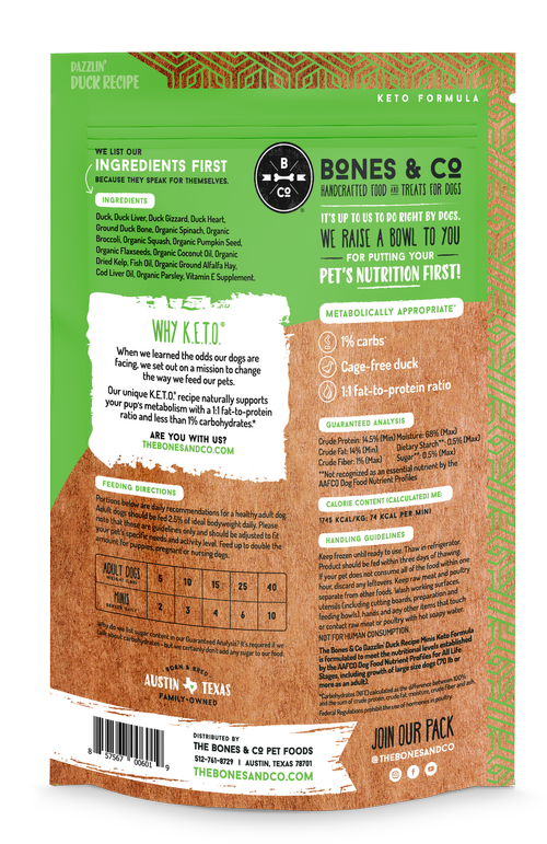 Bones & Co Frozen Raw Food for Dogs