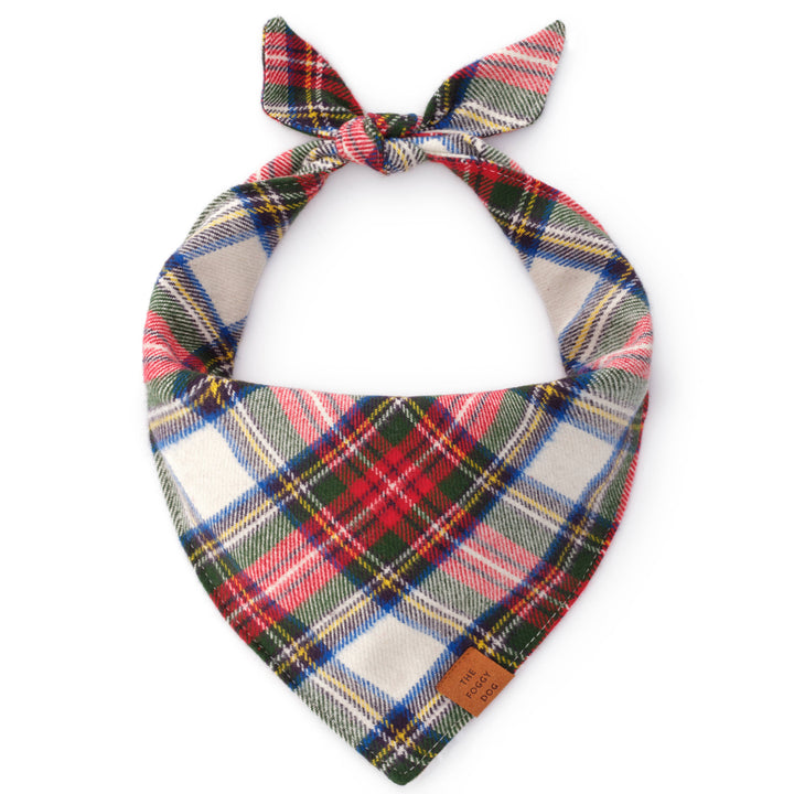 Regent Plaid Flannel Holiday Dog Bandana