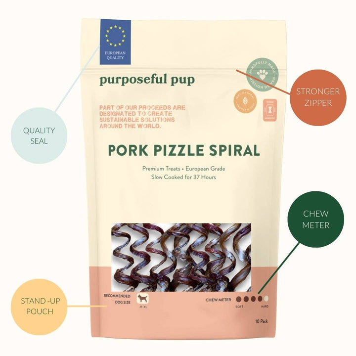 Pork Pizzle Spiral 10 Pk