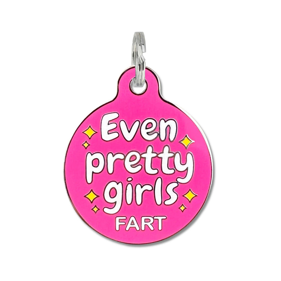 Even Pretty Girls Fart - QR Code ID Tag