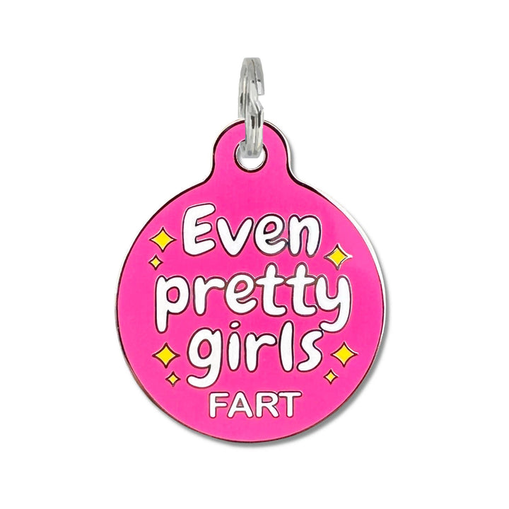Even Pretty Girls Fart - QR Code ID Tag