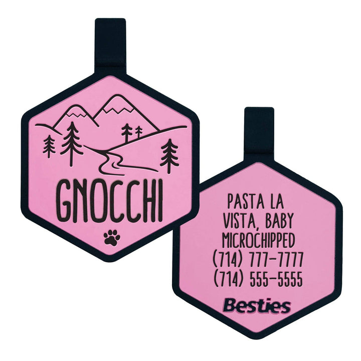 Mountain Adventure Silicone Dog ID Tag