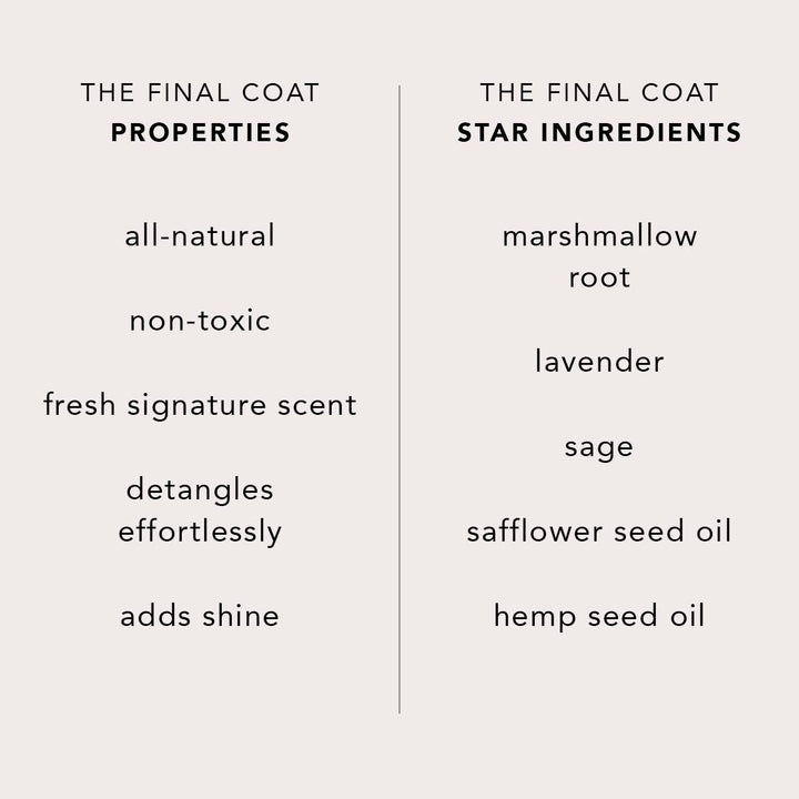 THE FINAL COAT | CONDITIONING PERFECTION FOR EVERY DOG