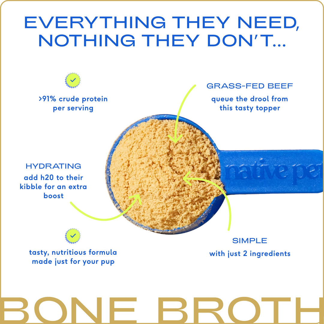 Beef Bone Broth Powder, Grain-Free Food Topper