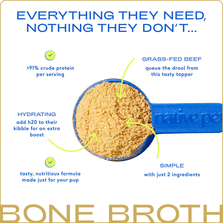 Beef Bone Broth Powder, Grain-Free Food Topper