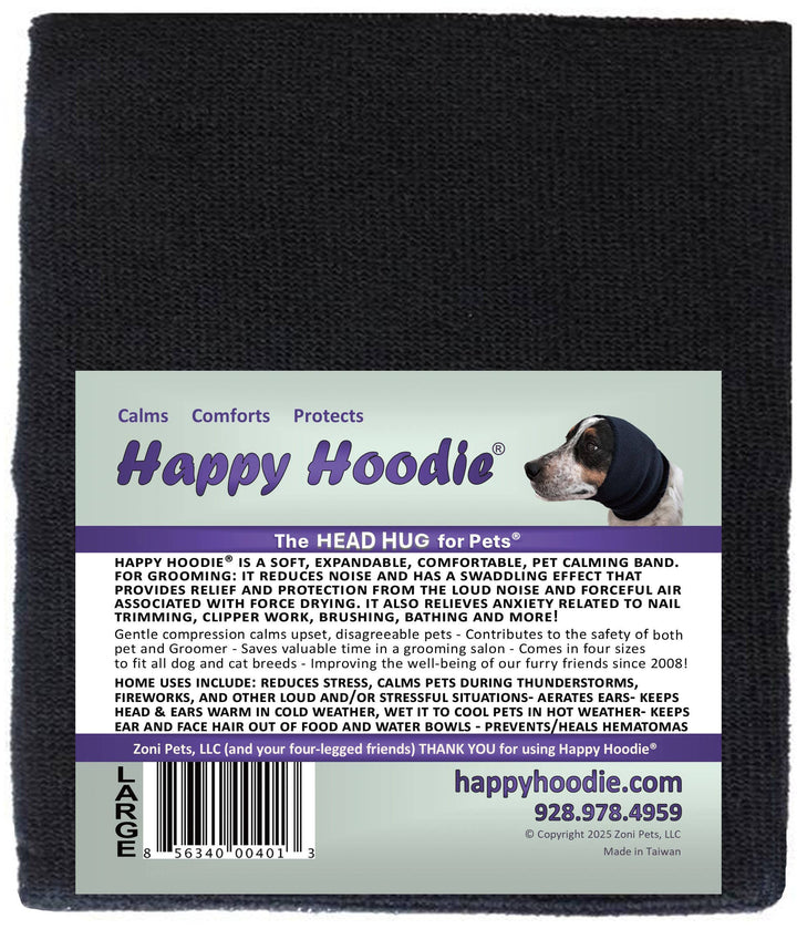 Happy Hoodie Large Black