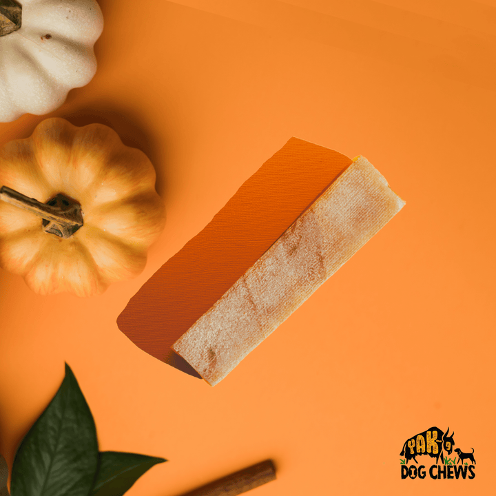 Yak9 - Pumpkin Yak Chews for Dogs - Large 8oz
