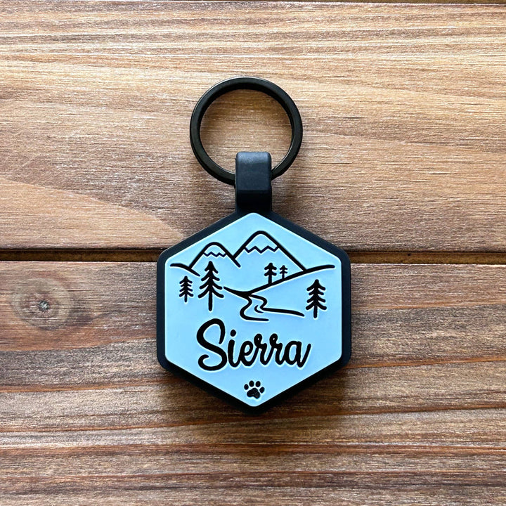 Mountain Adventure Silicone Dog ID Tag
